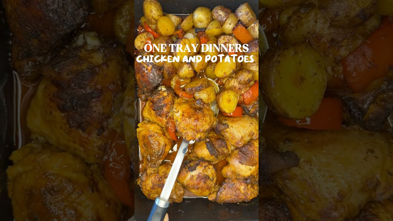 One tray chicken and potatoes 🥔 #mealprep #easyrecipe #healthyrecipes #healthycooking