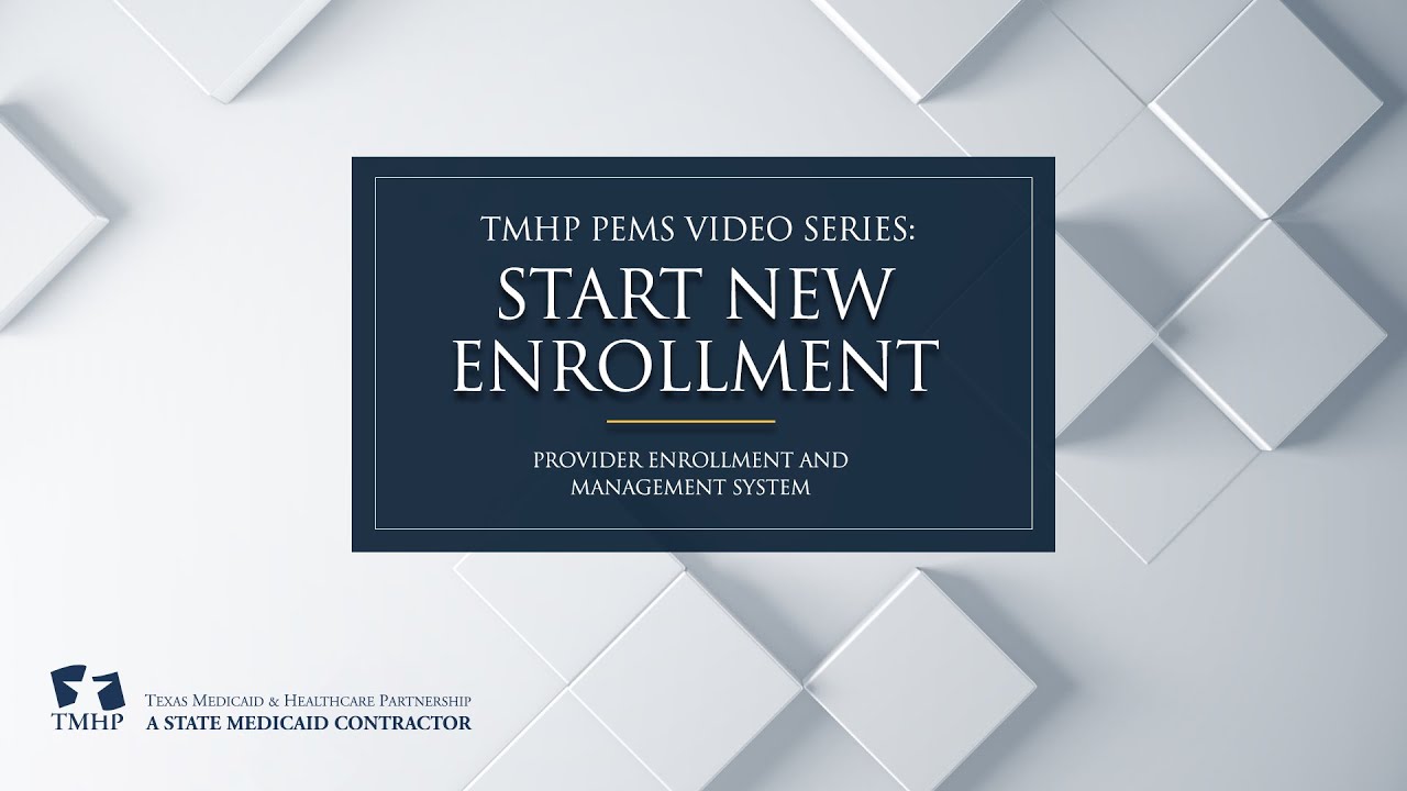 Start New Enrollment - YouTube