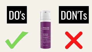 How To Use Paula S Choice 1% Retinol