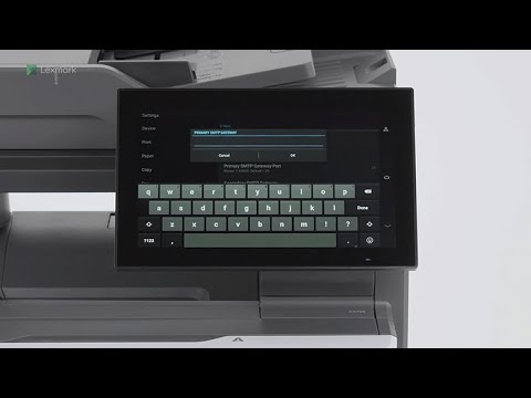 CX730/CX735—Configuring the email SMTP settings