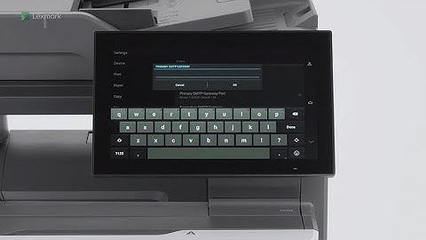 CX730/CX735—Configuring the email SMTP settings