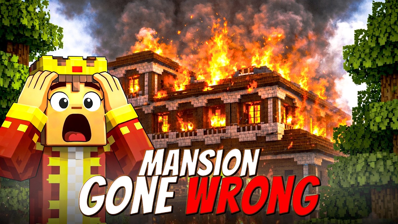 Destroying Woodland Mansion In My Survival World 😱 
