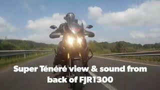 Super Ténéré View Sound From Back Of Fjr1300