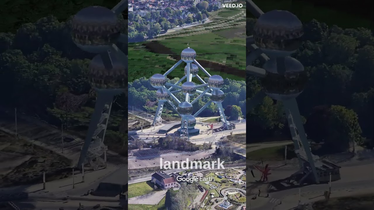 The Atomium in Brussels #shorts #earth #maps