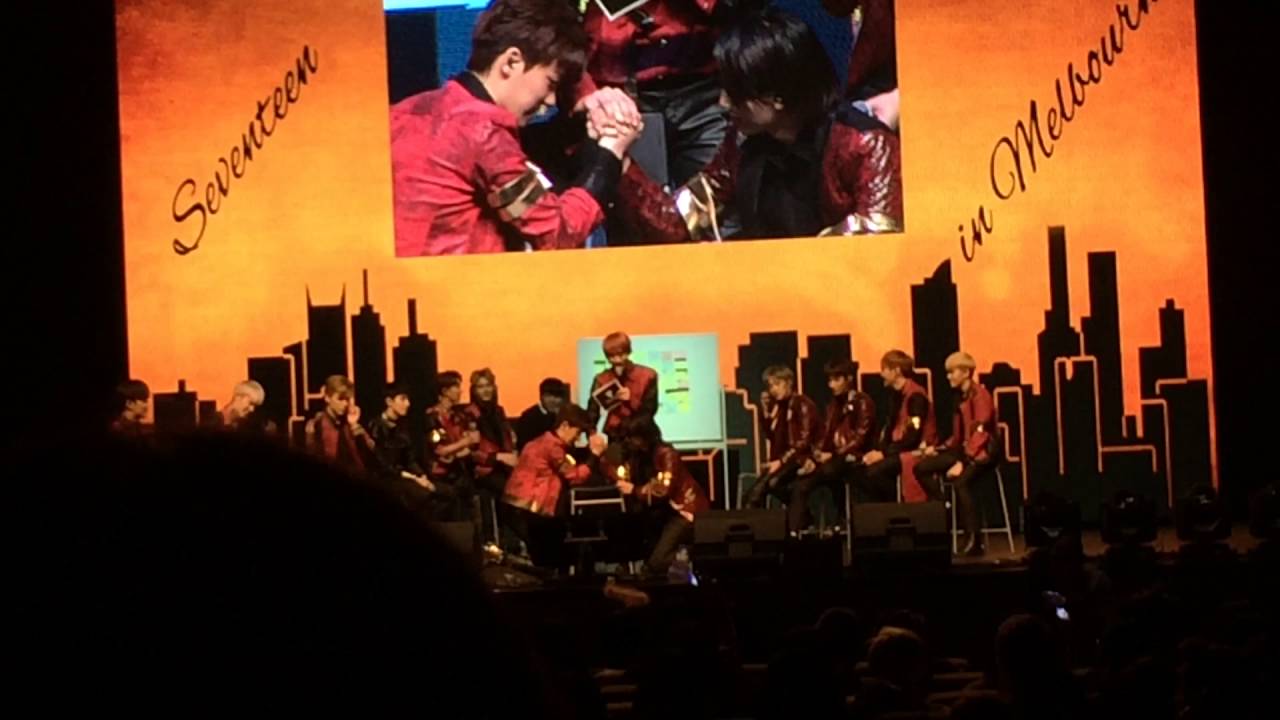 SEVENTEEN Q&A P.1 - Melbourne Shining Diamonds Fanmeet [Fancam] 27/08/16