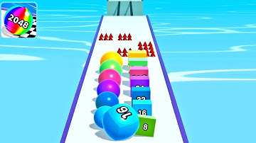Ball Run 2048 Merge Number ! MAX LEVELS Gameplay Walkthrough New Update Part 22 android, ios