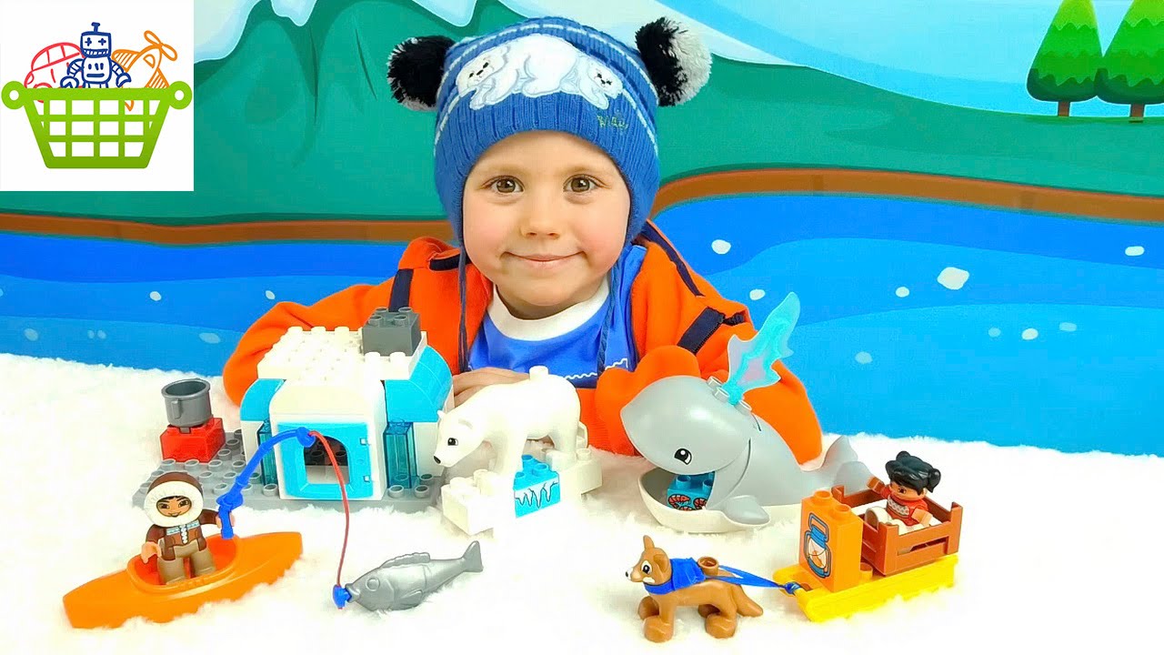 New!!! Лего Арктика для детей - Даник и конструктор Lego Duplo Arctic. Обзоры игрушек