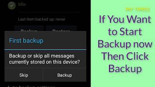 How to backup SMS, MMS and call log history on Android automatically screenshot 3
