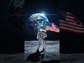 🌌 NASA Flag on Moon 🚀 | Epic Space Journey #NASA #MarsMission #USATrending #AstronautLife