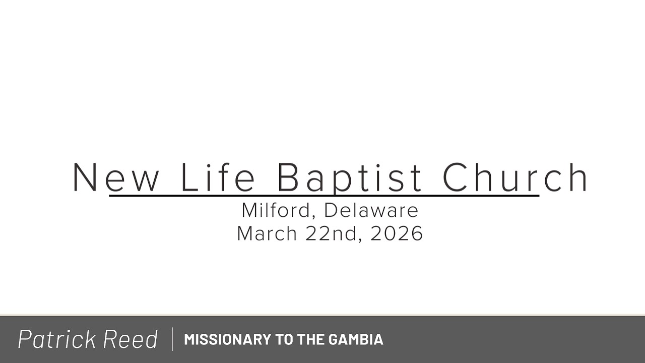 Missionary to The Gambia - Patrick Reed