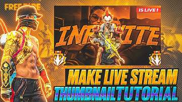 How to make live stream Thumbnail in android | infiniteGfx | Thumbnail tutorial
