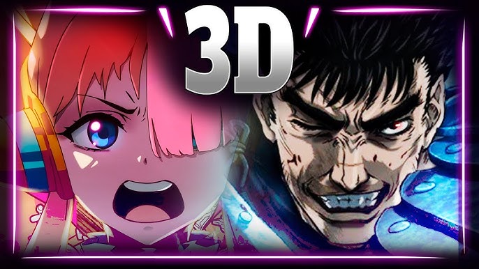 Animes com 3D muito duvidosos #anime #meme #berserk #baki #3d #otaku #