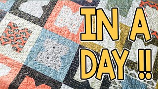 NO WASTE | Charmed Quilt Pattern Using Fat Quarters