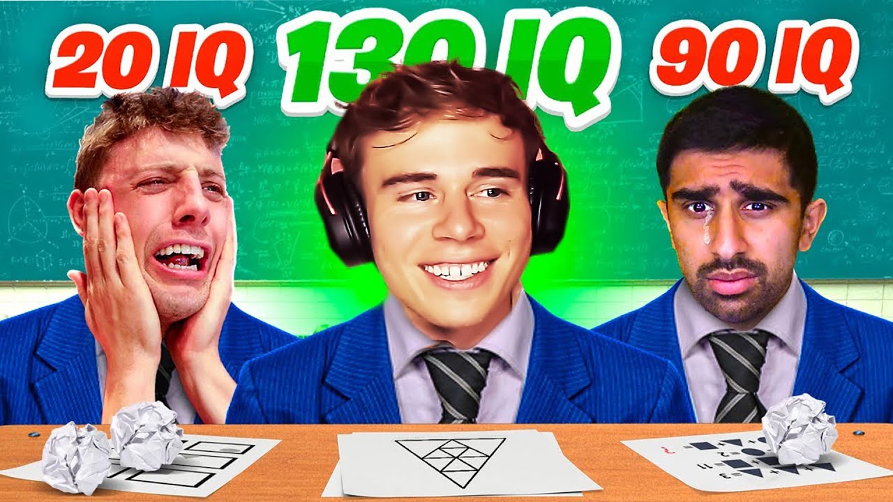 Am I Smarter than the Sidemen? Sidemen take an IQ Test Reacts