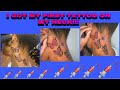 TATTOO VLOG: GETTING MY FIRST TATTOO | NECK TATTOO & EAR TATTOO | BUTTERFLY TATTOO | MYA ALYSIA