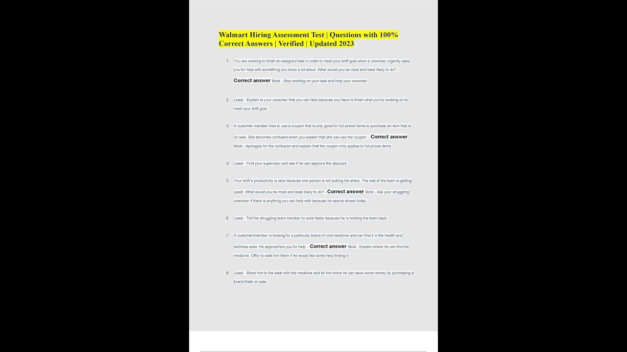 walmart-hiring-assessment-test-questions-with-100-correct-answers