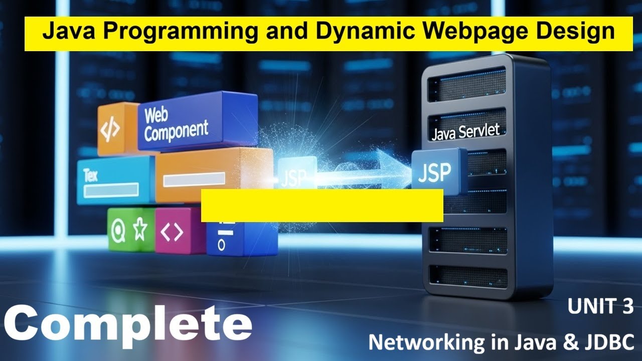 Complete Unit 3 | Networking JDBC |Java Programming & Dynamic Webpage ...