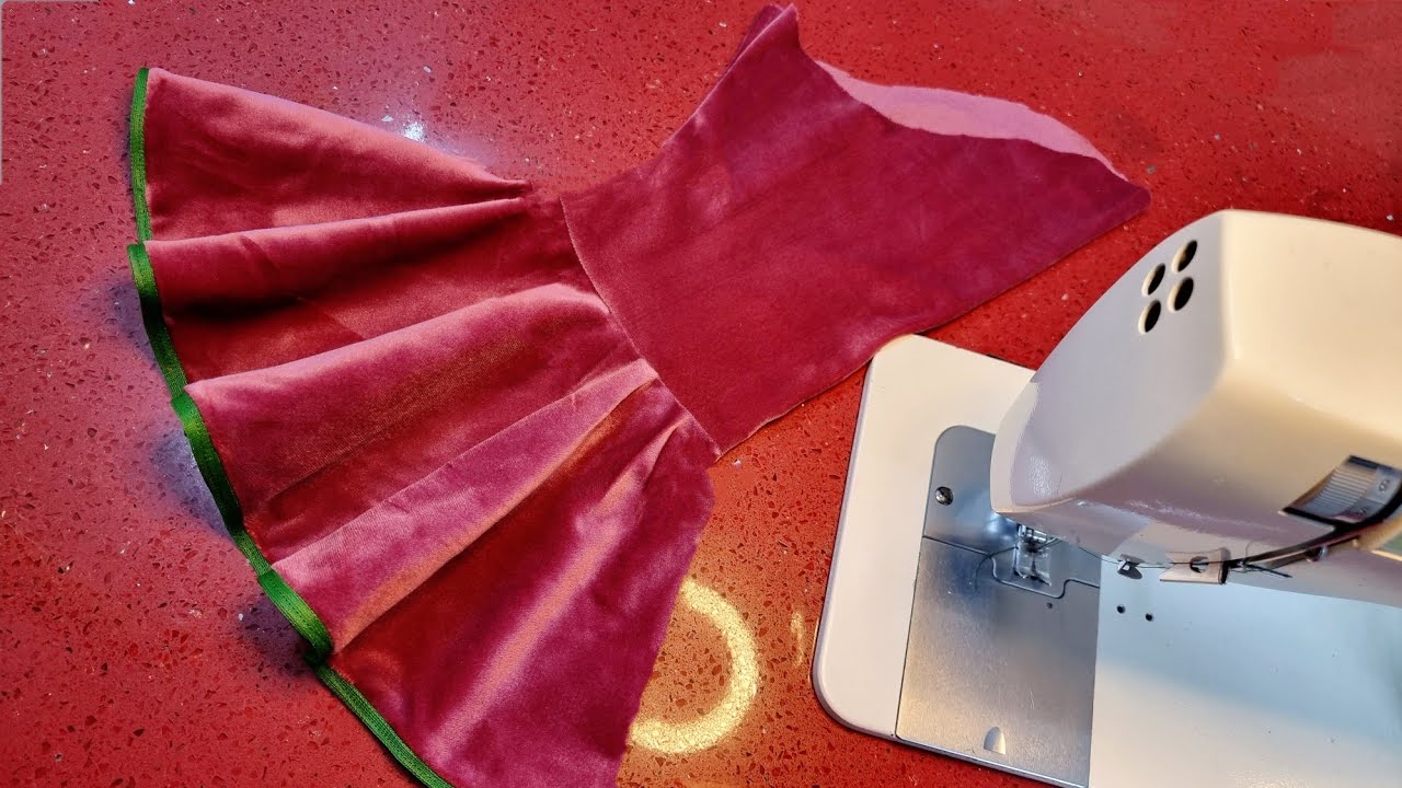 فصال و خياطة ردن كلوش/ umbrella sleeve design/ size L