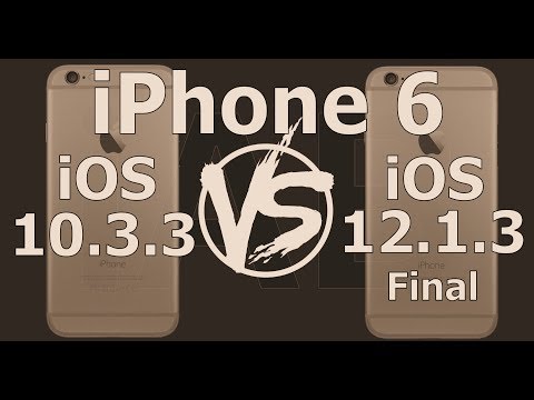 Retro iPhone 6S Speed Test : iOS 10.3.3 vs iOS 12.1.3 Final. 