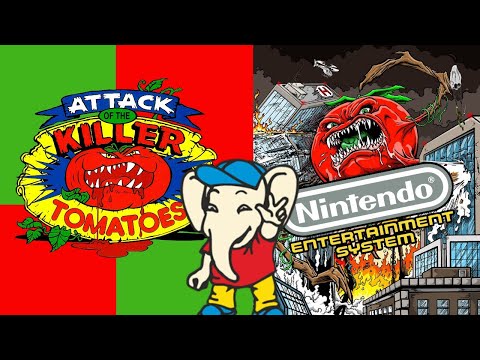 Что творится в Attack of the killer tomatoes (NES 1991 год)