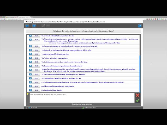 MeetingSphere.com demo with WorkshopBank