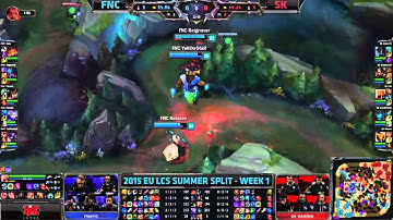Fnatic vs SK | LCS EU 2015 Summer | 2. nap 4. meccs