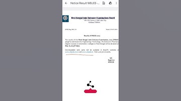 WBJEE 2023 RESULT UPDATE #physicswithsajal #physics #wbjee #wbjee2023 #wbjeeresult #shorts