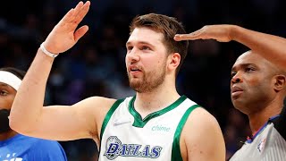 Luka Doncic knew the rim was tilted then Boban Marjanovic tried to help 😂