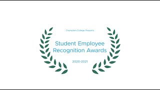 2020-2021 Student Employee Recognition Awards | Champlain College