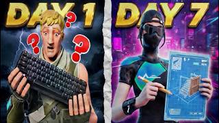 My 1 Week Controller To Keyboard and Mouse Progression (Fortnite)