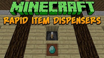 Minecraft: Rapid Item Dispensers Tutorial
