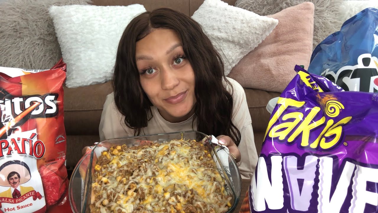 Chips and TACO DIP MUKBANG! I’m back from vacation 😎