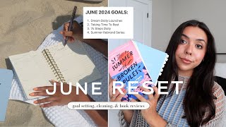 JUNE RESET ROUTINE (goal setting, new planner, cleaning, content corner)