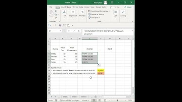 Latihan Excel: Beda IF(AND dan IF(OR #exceltips #excel #exceltest