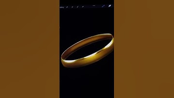 Trying Realistic Gold Ring Tutorial by #Tatyworks on #procreate