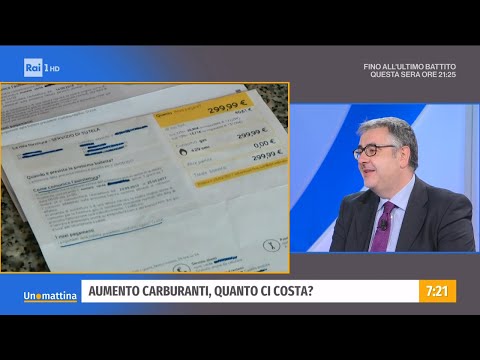 Prezzi dei carburanti ai massimi storici - Unomattina -07/10/2021