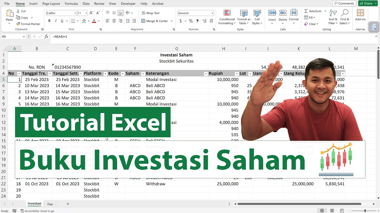 Tutorial Membuat Buku Investasi Saham Menggunakan Excel - YouTube