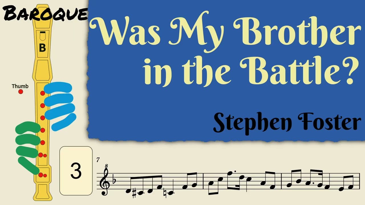 Was My Brother in the Battle? | Baroque Soprano Recorder Tutorial by Notes to Play