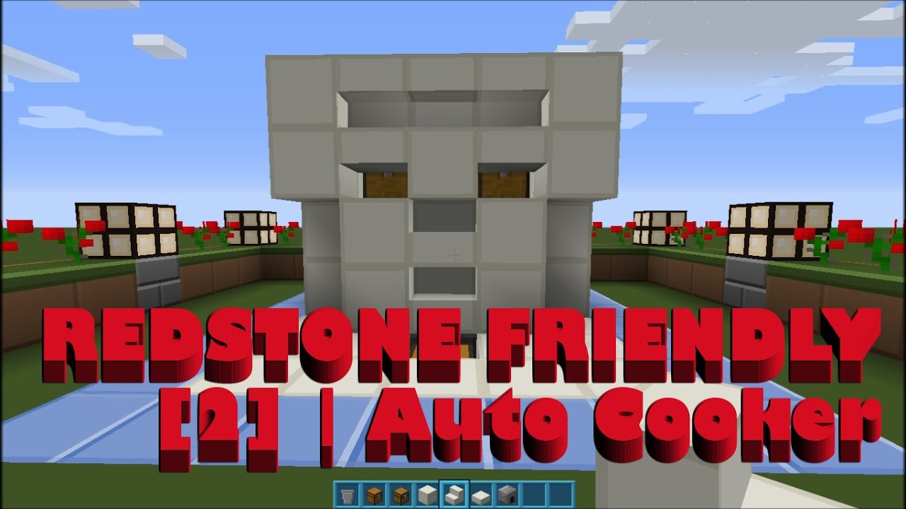 Minecraft PC - Redstone Friendly [2] | Auto Cooker - YouTube