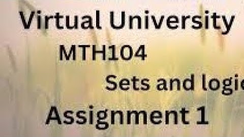 MTH104 Assignment No.1 spring,2023 || #Perfectly solved MTH104 Assignment No.1 || #MTH104 Assigemnet