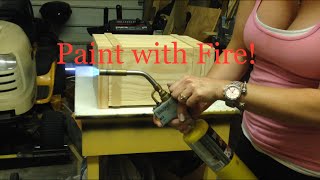 Build your own vintage storage box. It is easy to make the wood look old by aging it with a blow torch. Distress your wooden box with 
