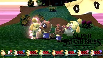 Super Smash Bros Ultimate 8 Player Final Smash Isabelle