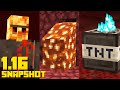 15 ways How to use NETHERITE in Minecraft 1.16 Nether Snapshot