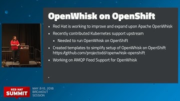 Functions-as-a-Service with OpenWhisk and Red Hat OpenShift