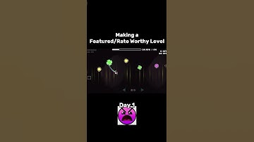 Making a Featured/Rate Worthy Level Day 1 #geometrydash