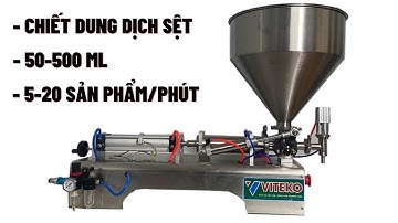 Máy chiết rót dịch đặc sệt YSGG: độ chính xác cao 1 vòi, phạm vi chiết 50-500ml.