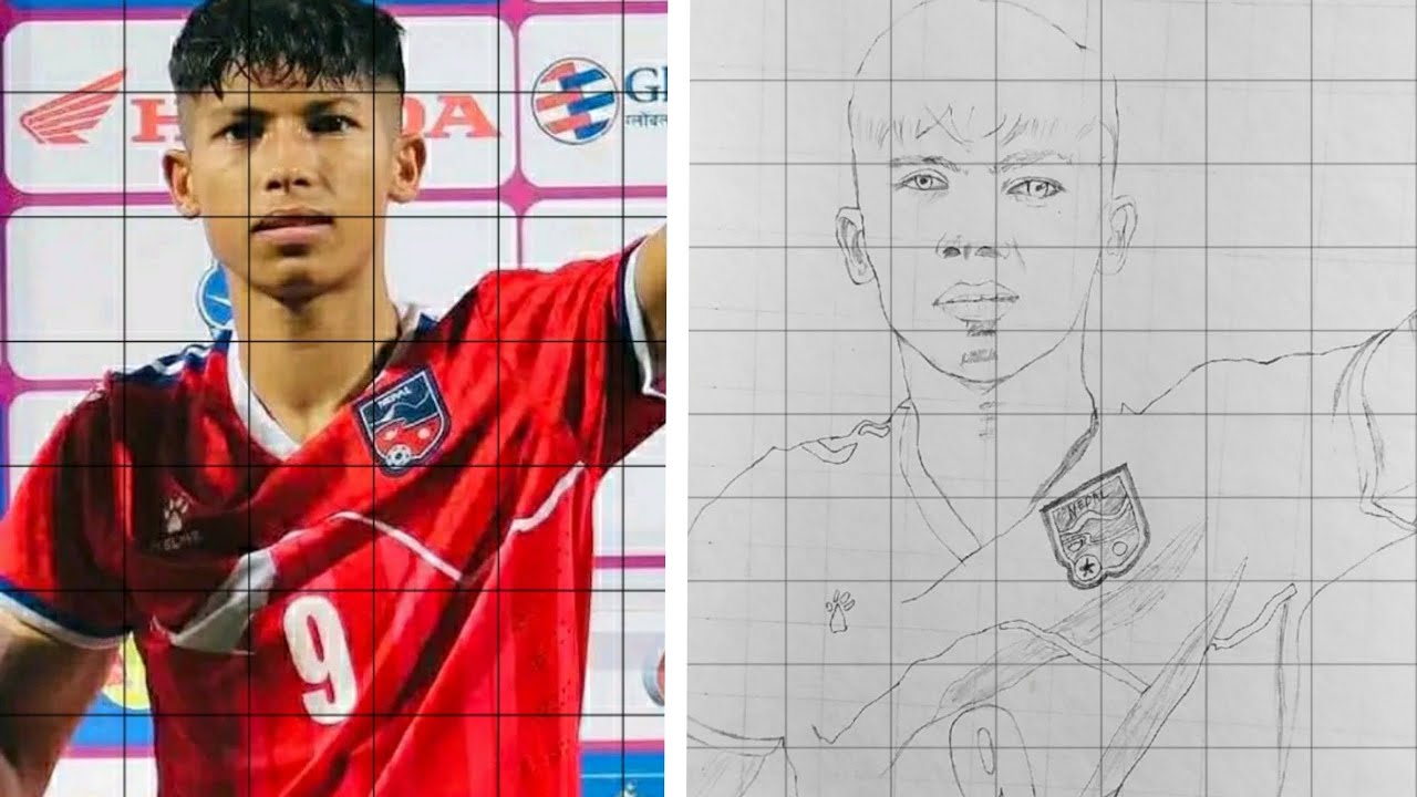 Nepali Samba Drawing | How To Draw Samba | Samba Bhandari Drawing |Samba Football Drawing
