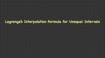 Lagrange’s Formula for Interpolation # Numerical Analysis # NEP 2020 # Bsc vi sem maths