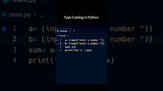 How to convert string into integer #coding || Type Casting #pythonforbeginners