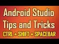 Android Studio Tips and Tricks 14 - Ctrl + Shift + Space for Typecasting to clsses